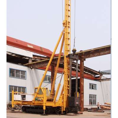 Crawler pile driving frame