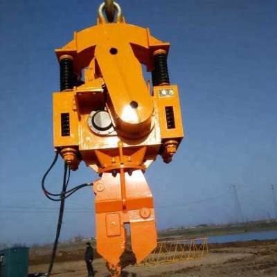 electric pile driver  small pile driving machine 60kw electric vibro hammer